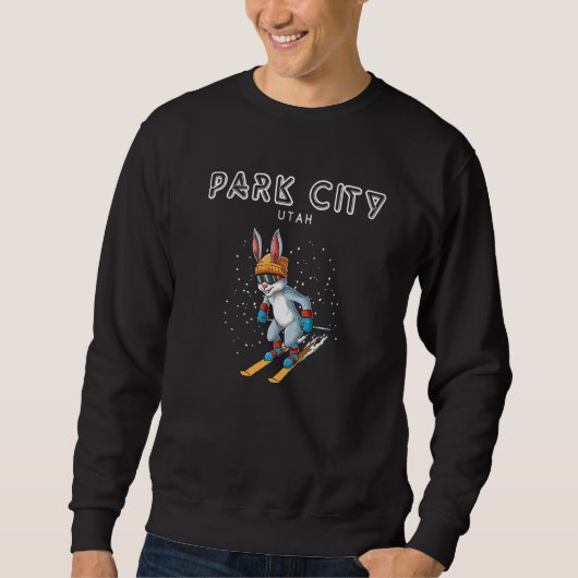 Park City North Utah Ski Rabbit Sweatshirt (Vorderseite)