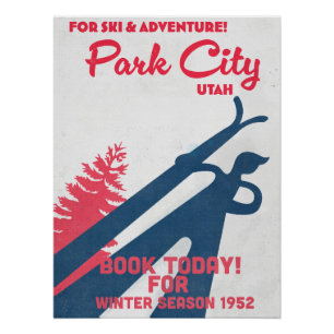 Park City Ski Vintage Plakat Poster
