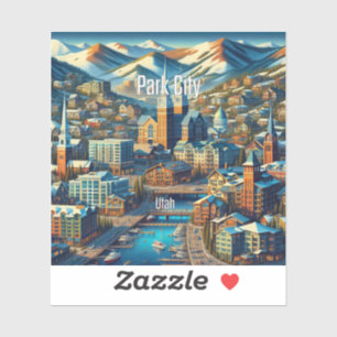 Park City Utah 3 Inch Vinyl Sticker