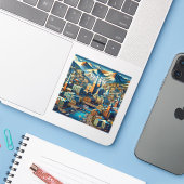 Park City Utah 3 Inch Vinyl Sticker (Laptop mit iPhone)