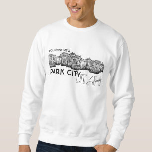 Park City Utah Altstadt Gebäude Typ Sweatshirt