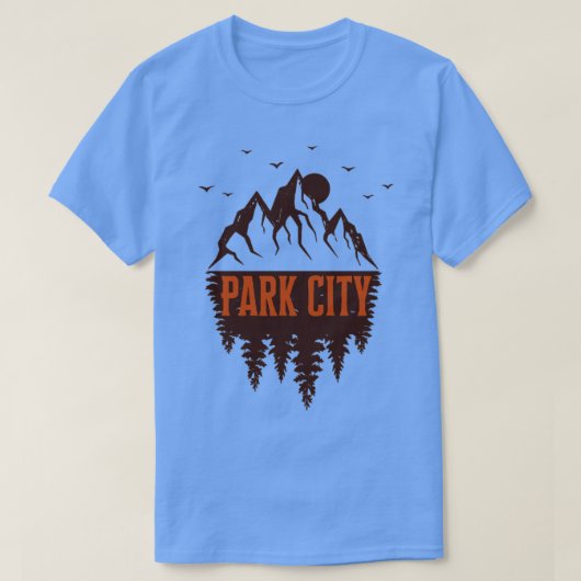 Park City utah Berg Retro T-Shirt (Design vorne)