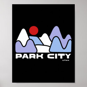 Park City Utah Bergsee-Zauber Bergsee-Zauber im Va Poster