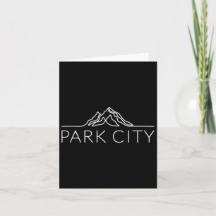 Park City Utah Bergsee-Zauber Snowboarden Karte