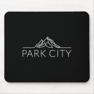 Park City Utah Bergsee-Zauber Snowboarden Mousepad