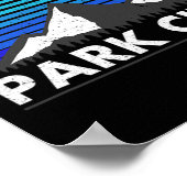 Park City Utah Bluebird Day Rocky Mountain Pulver Poster (Ecke)