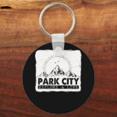 Park City Utah Erkundung und Live Not leidendes Wa Schlüsselanhänger (Vorderseite)