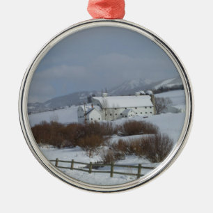 Park City, Utah, Feiertags-Verzierung Silbernes Ornament