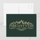 Park City Utah Feiertagspostkarte (Vorne/Hinten)