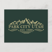 Park City Utah Feiertagspostkarte (Vorderseite)