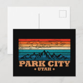 Park City utah Feiertagspostkarte (Vorne/Hinten)