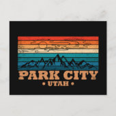 Park City utah Feiertagspostkarte (Vorderseite)