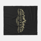 Park City Utah Fleecedecke (Vorderseite (Horizontal))