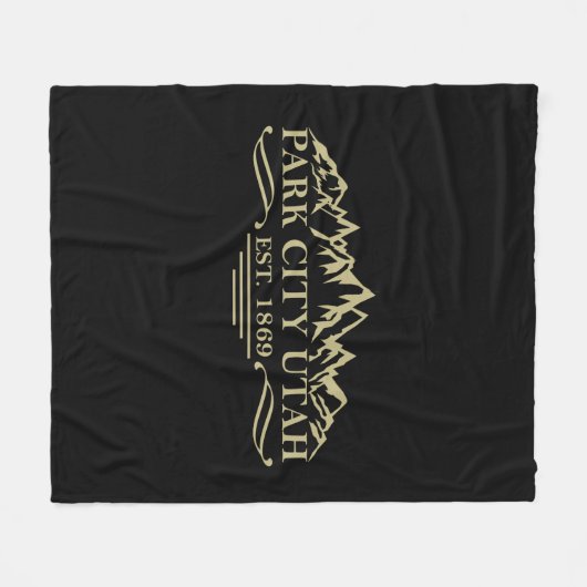 Park City Utah Fleecedecke (Vorderseite (Horizontal))