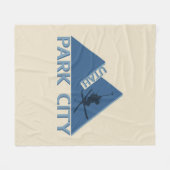 Park City Utah Fleecedecke (Vorderseite (Horizontal))