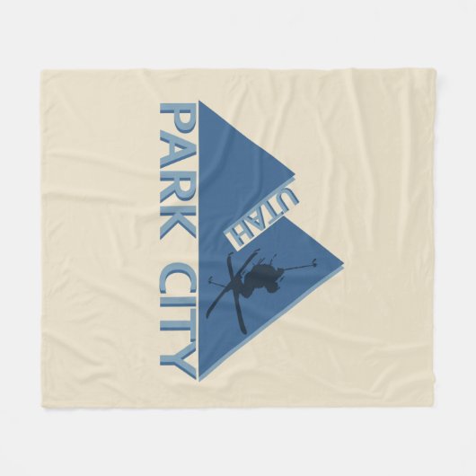 Park City Utah Fleecedecke (Vorderseite (Horizontal))