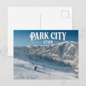  Park City Utah Fun Skiing Snowy Mountains Postkarte (Vorne/Hinten)