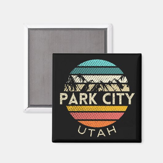 Park City Utah Magnet (Vorderseite/Rückseite)