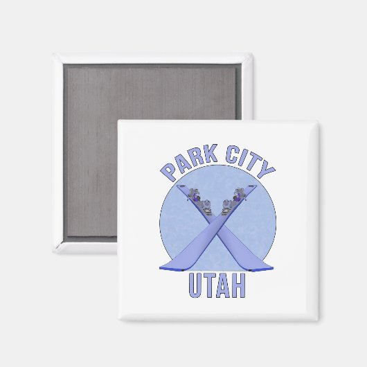 Park City, Utah Magnet (Vorderseite/Rückseite)