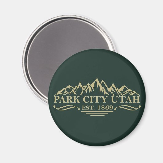 Park City Utah Magnet (Vorderseite/Rückseite)