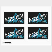 Park City Utah Mountains Rechteckiger Aufkleber (Blatt)