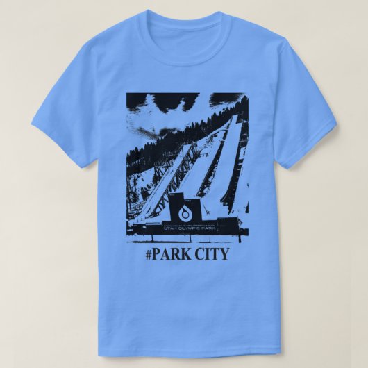 Park City Utah Olympiapark T-Shirt (Design vorne)