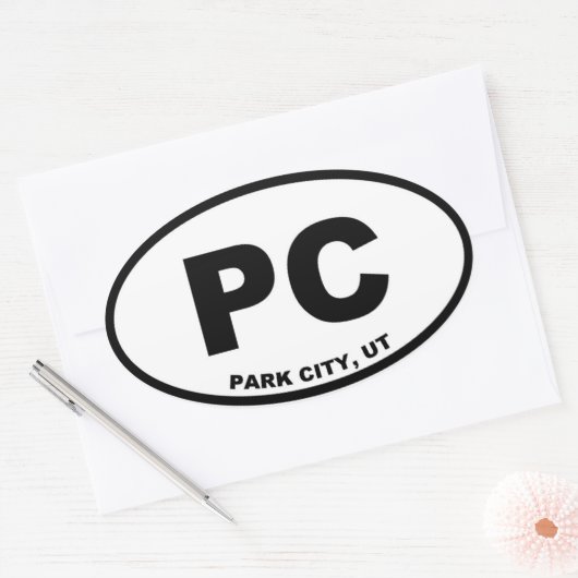 Park City Utah Ovaler Aufkleber (Umschlag)