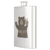 Park City Utah Peace Bear Flachmann (Links)