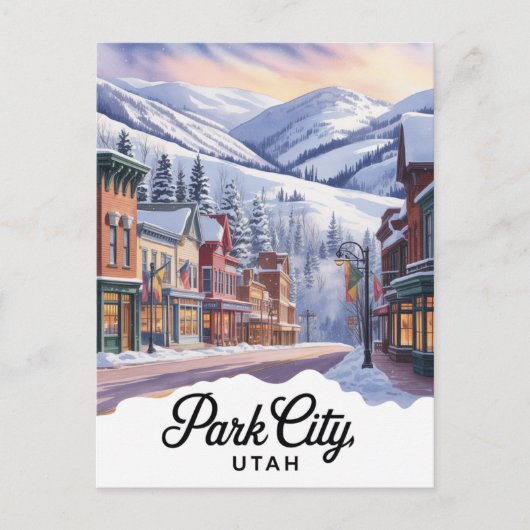 Park City Utah Postkarte (Vorderseite)