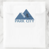Park City Utah Quadratischer Aufkleber (Tasche)