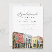 PARK CITY UTAH Reisebacheloretto Einladung (Vorderseite)
