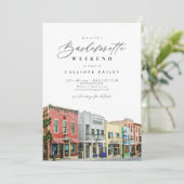 PARK CITY UTAH Reisebacheloretto Einladung (Stehend Vorderseite)