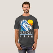 Park City Utah Retro Ski T-Shirt (Vorne ganz)