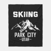 Park City Utah Ski Fleecedecke (Vorderseite)