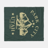 Park City Utah Ski Fleecedecke (Vorderseite (Horizontal))