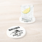 Park City Utah Ski Getränkeuntersetzer (Seite)