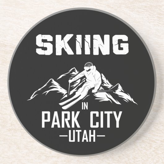 Park City Utah Ski Getränkeuntersetzer (Vorne)