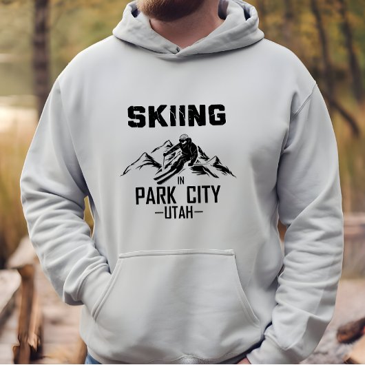 Park City Utah Ski Hoodie