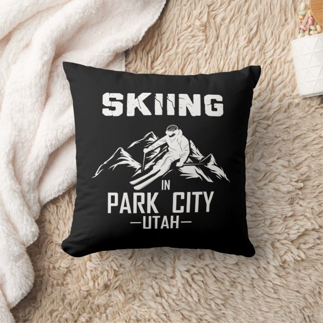 Park City Utah Ski Kissen (Decke)