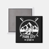 Park City Utah Ski Magnet (Vorderseite/Rückseite)