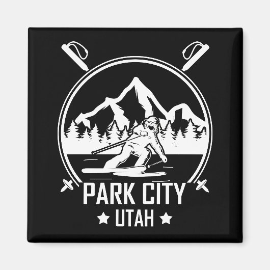 Park City Utah Ski Magnet (Vorne)