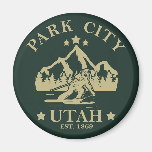 Park City Utah Ski Magnet (Vorne)