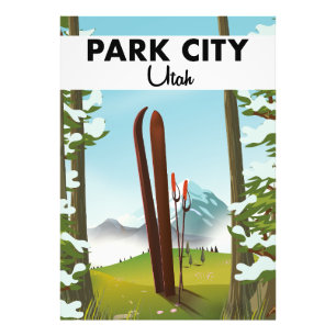 Park City Utah Ski Poster
