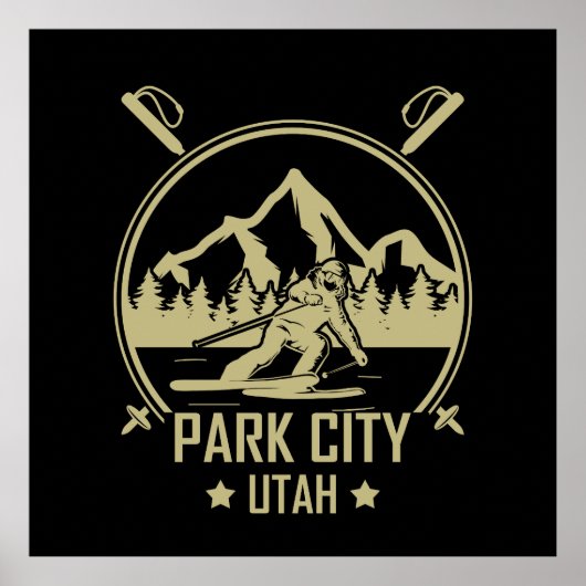 Park City Utah Ski Poster (Vorne)