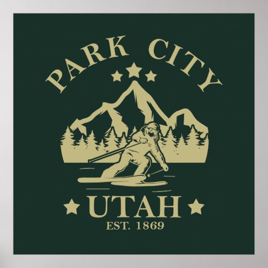 Park City Utah Ski Poster (Vorne)
