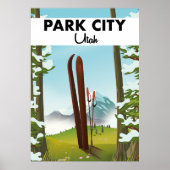 Park City Utah Ski Poster (Vorne)