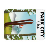 Park City Utah Ski Poster Magnet (Horizontal)