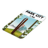Park City Utah Ski Poster Magnet (Linke Seite)