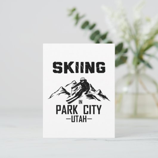 Park City Utah Ski Postkarte (Stehend Vorderseite)