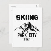 Park City Utah Ski Postkarte (Vorne/Hinten)